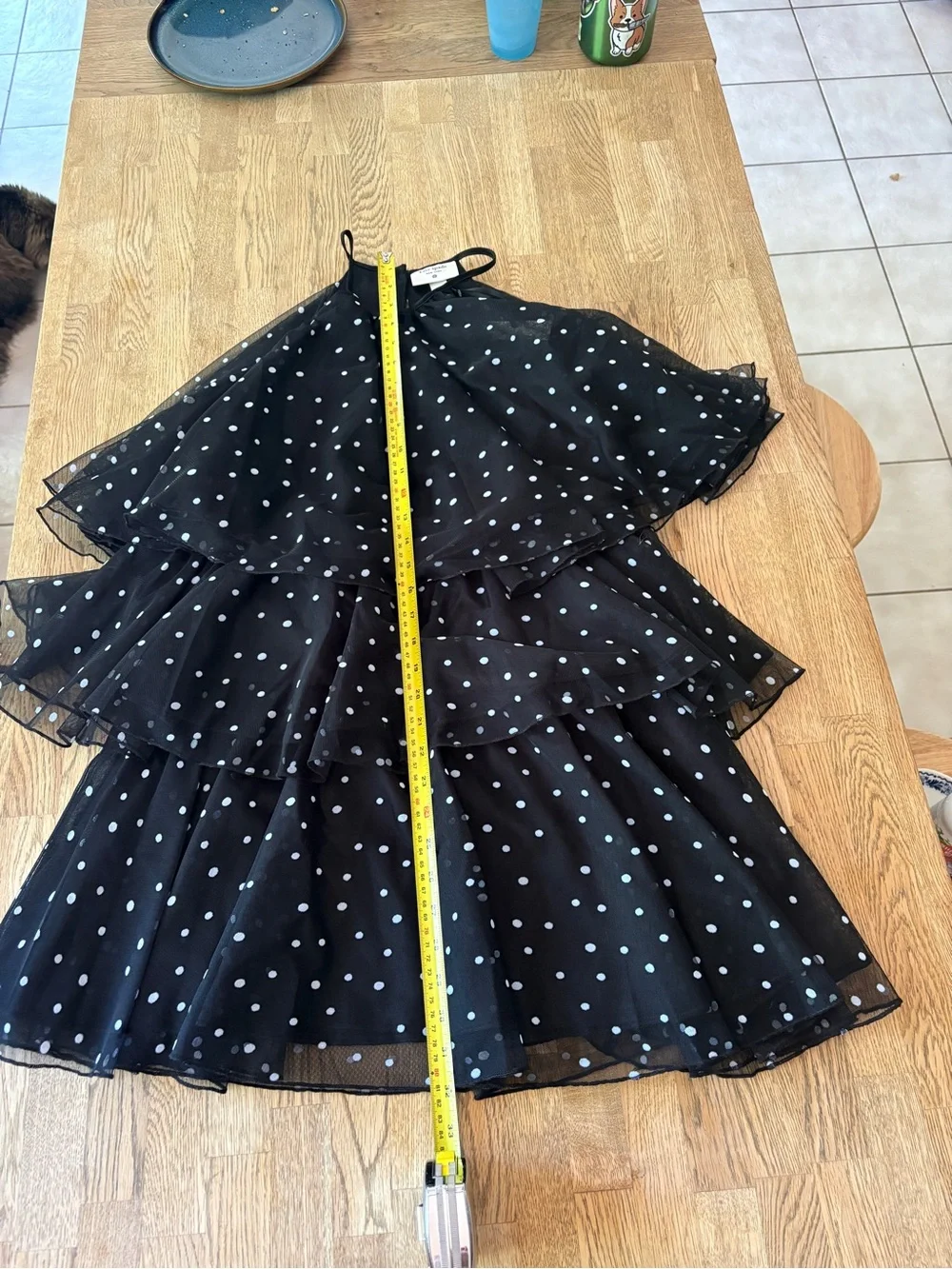 Kate Spade New York x Target black and white polka dot tired dress Small - Picture 5 of 8